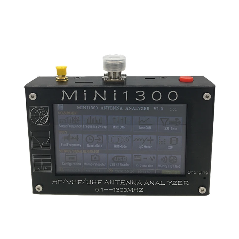 

Mini1300 Vector Network Analyzer Antenna Tester Portable Standing Wave RF RF Multimeter 4.3 inch