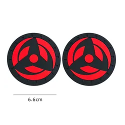 Set of 2 Anti - Slip Car Cup Holder Coaster Mats - Decorative Accessories (Style 2)