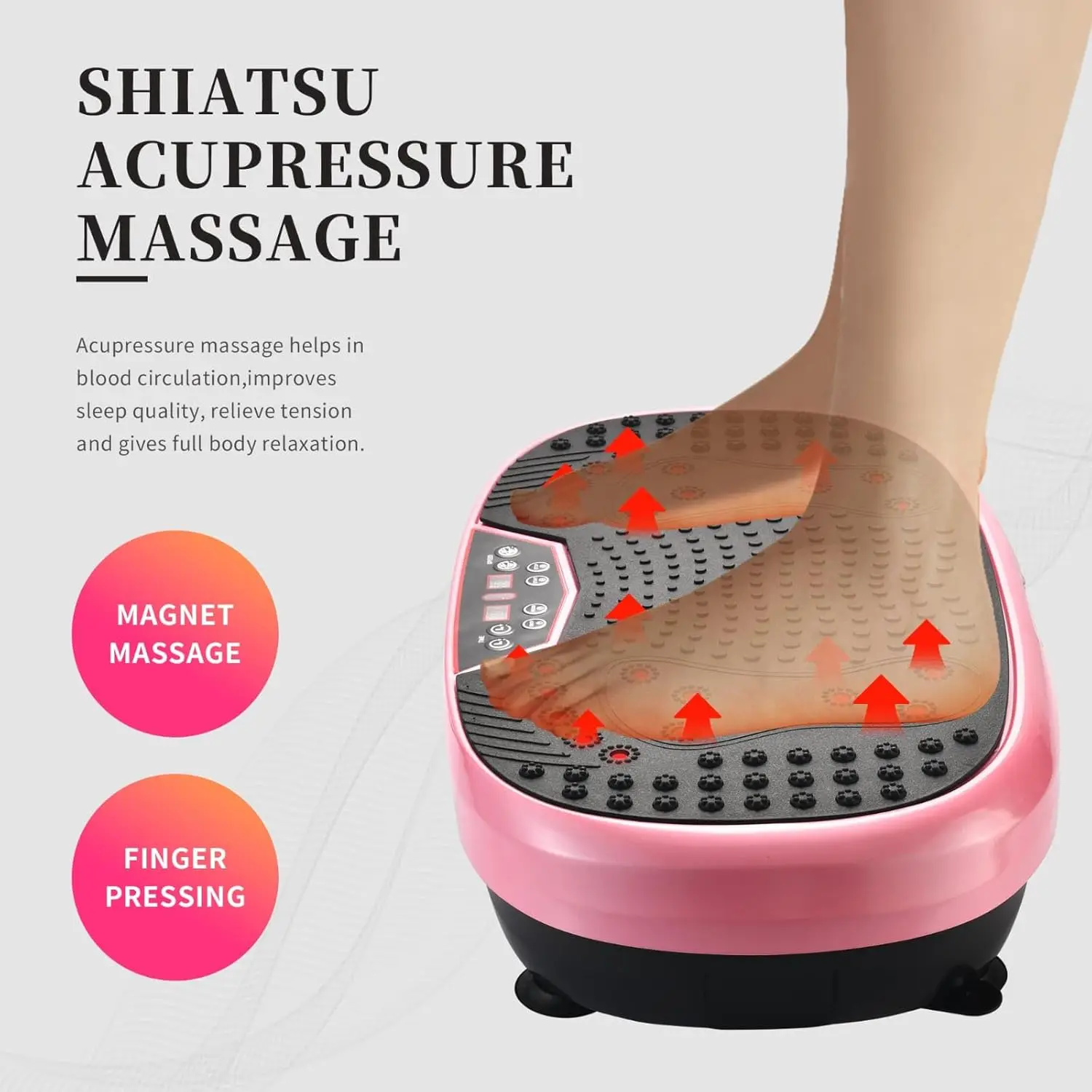 Vibration Plate Exercise Machine-Full Body Vibration Fitness Platform Equipment for Home & Travel Workout, Weight