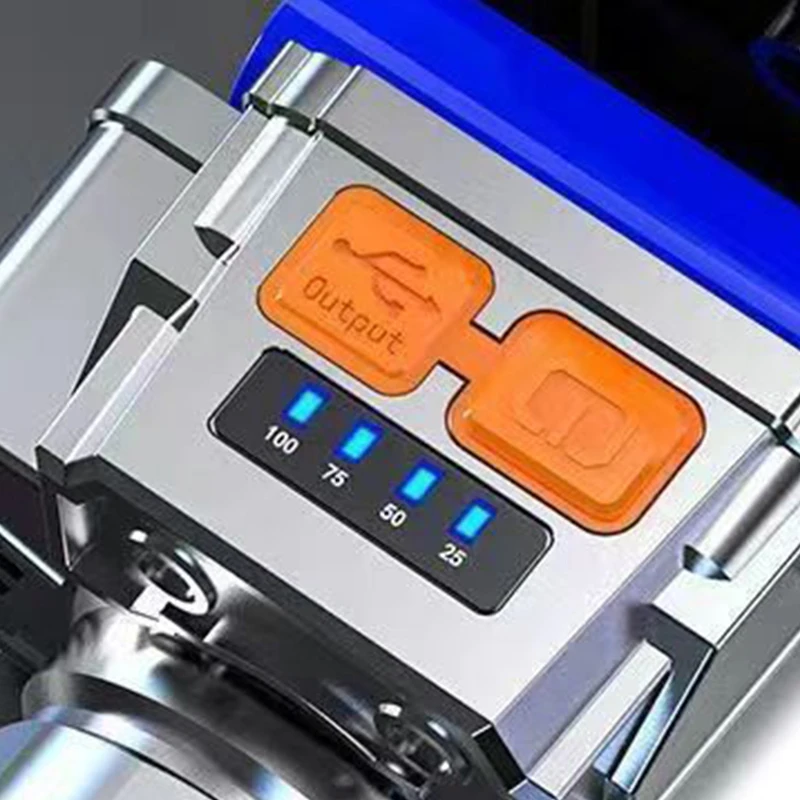 휴대용 LED 헤드 마운트 손전등, 야외 방수, 강력한 헤드램프, USB 충전식 캠핑 랜턴, 전원 디스플레이 포함