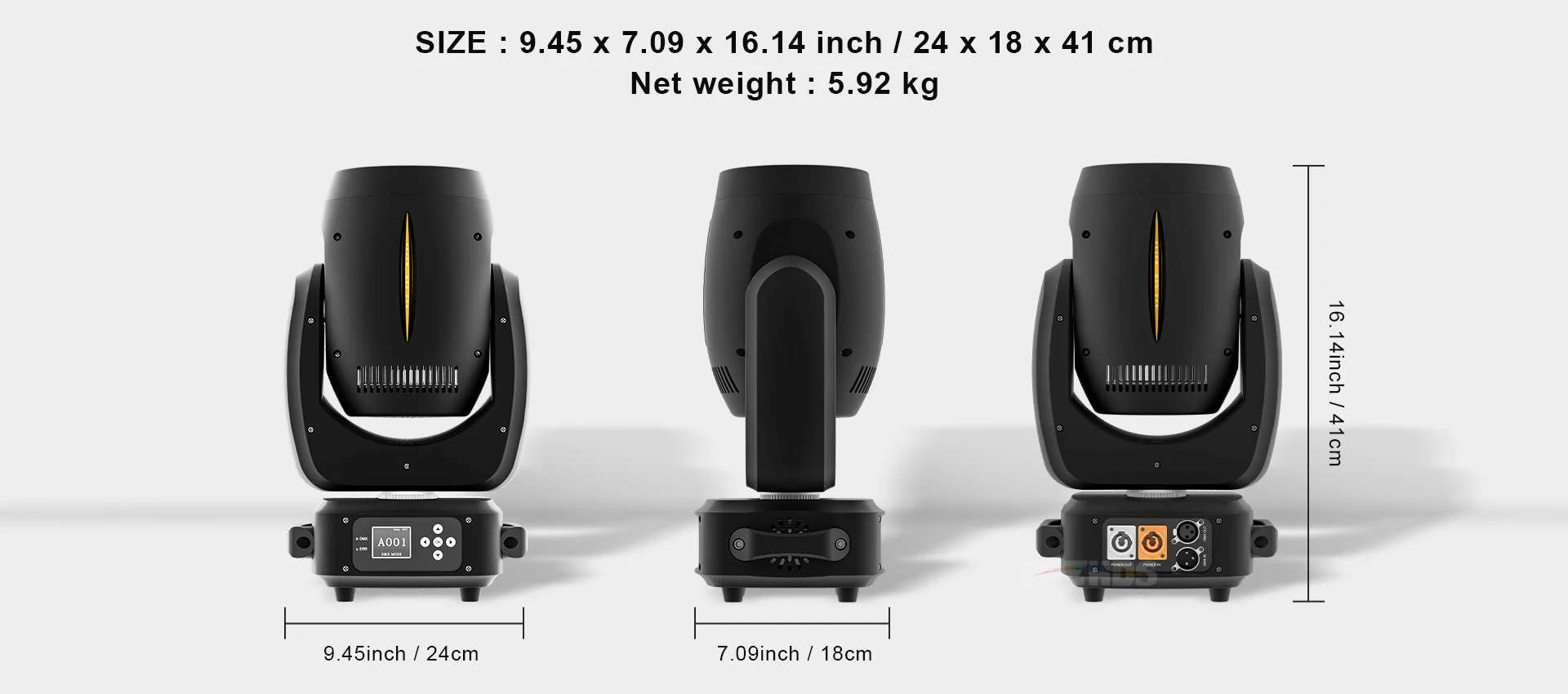 JMS WEBB LED 4x40W Zoom & Strahl & Waschen Kleine Bienen Augen Moving Head Licht Für DJ Disco Dance DJ Bar Geburtstag Party Bühne Ausrüstung – Detail 3