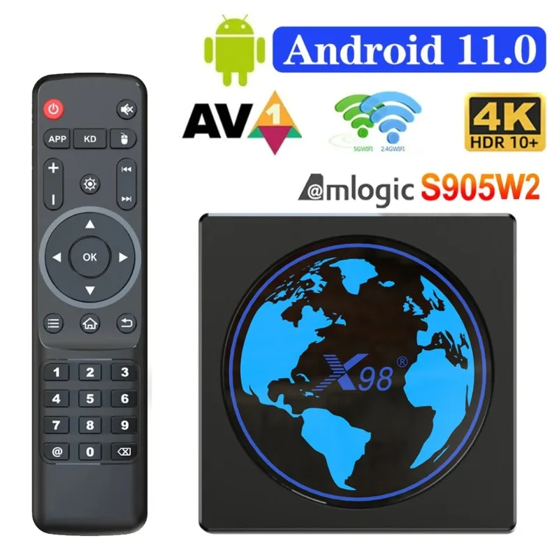 X98 mini Android 11.0 Amlogic S905W2 TV Box 4GB 64GB Dual Wifi 4K Media Player Android 11 Set Top Box X98MINI 2G 16G 4GB 32GB