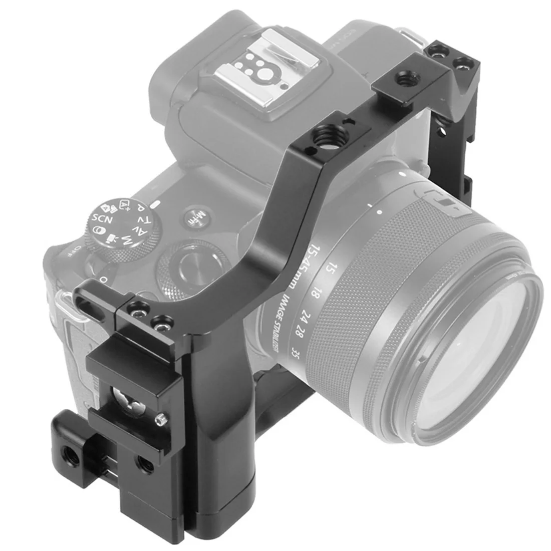 M50 Kamera Käfig Rig Form-Fitting für Canon EOS Mark M5 M50II SLR 3/8 1/4 Kaltschuh Halterung für Arri Griff Monitor Vlog Stabilisator – Detail 37
