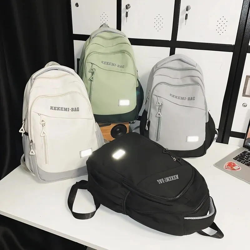 Schoolbag Male Junior High School Students High School Large Capacity College Students Middle School Students Teenage Girls Boys