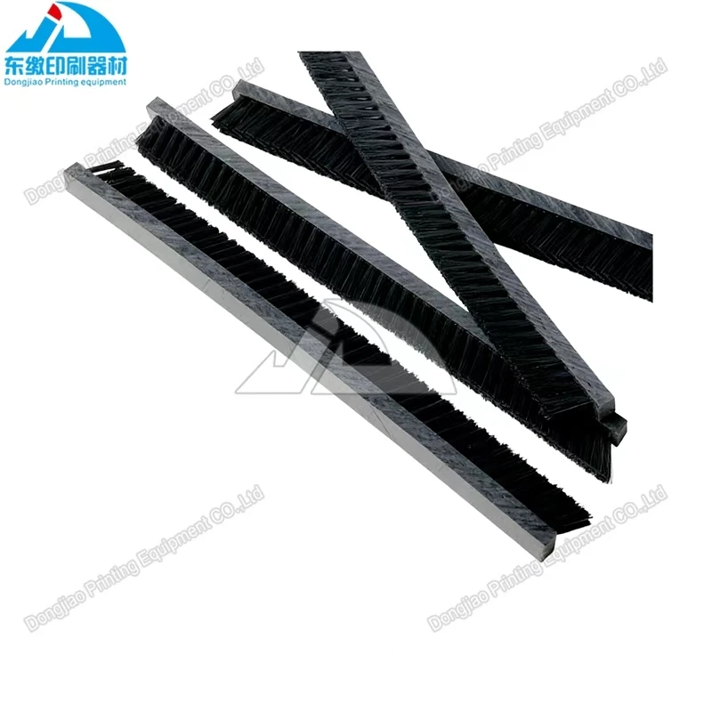 고품질 브러시 길이 285mm 255mm 인쇄 기계 부품 블랙 알루미늄 롤링 셔터 도어 씰 브러시 스트립