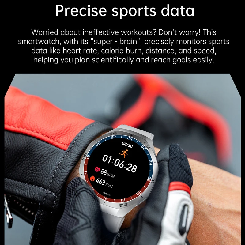 For Huawei Watch GT5 Pro Smart Watch 1.53 Inch 360*360 HD Screen GPS Tracker Bluetooth Call Health Monitoring Watch Men Women 6