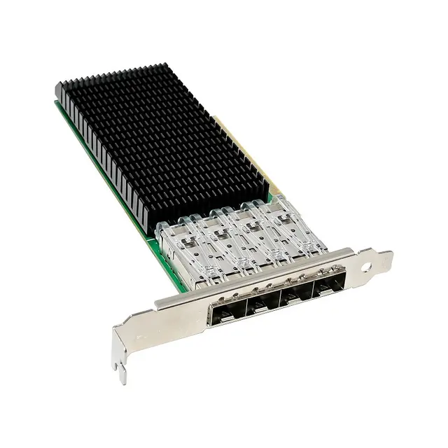 Четырехпортовый 25 Гб PCIe x16 сетевая карта NIC Ethernet адаптер на основе Intel E810 чип с низким профилем RDMA 3