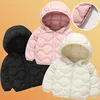 2-12Y Children's lightweight Down Cotton Jackets for Boys Girls 2025 Autumn Winter Warm Cotton Clothing Infants Cardigan Coats