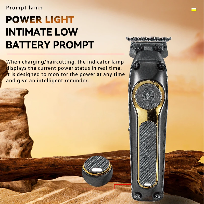 kemei Professional Hair Trimmer Clipper 2000mah Lithium Battery Electric Hair Clipper DLC Cutting Trimmer Men KM-2350