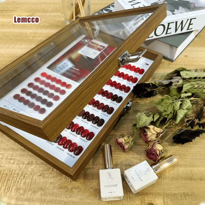 Lencco 30pcs Christmas Gel Nail Polish Set Nail Art Sparkle Gold Red Gel Polish Varnish Semi Permanent UV Gel New Year Nail 15ml 4