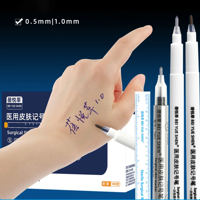 La Seconda Classe Gamma Sterilizzazione Skin Marker Line Pen Beauty Tattoo Micro Whole Mark Non È Facile Da Cancellare