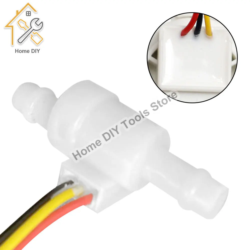 Water Flow Sensor 0.05-1.5L/min Mini Hall Effect Liquid Flowmeter Fluidmeter Counter Coffee Machine