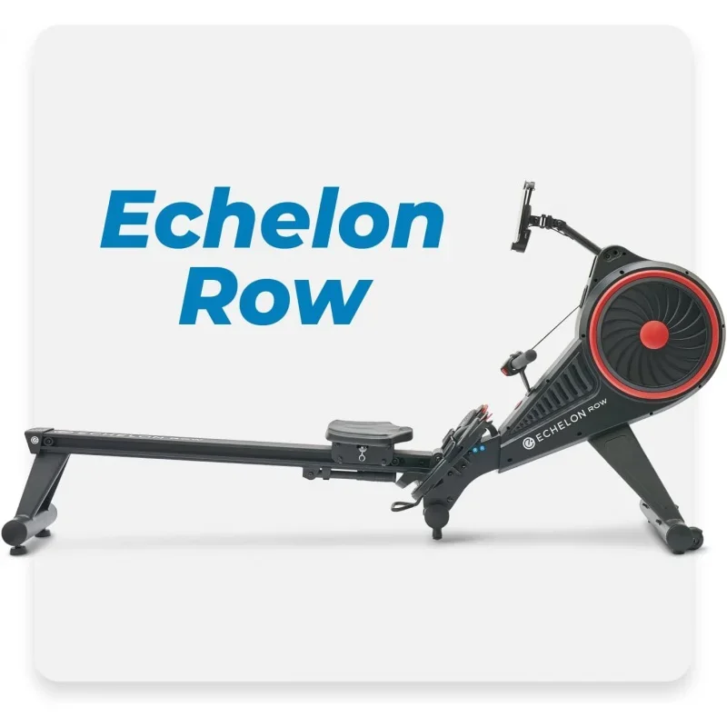 Echelon Row, 30-Day Free Echelon Membership, HIIT, Indoor Rowing Machine, Rower for Home Gym, Live and On-Demand Classes, 32 Res