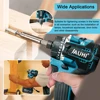 JAUHI 20+1 Torque 280N.m Brushless Electric Screwdriver Rechargeable Cordless Electric Drill Screw Driver for Makita 18v Battery 4