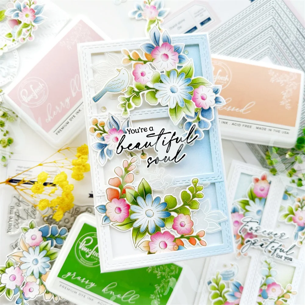Double Stitched Rectangles Die Cutting Dies Scrapbooking DIY Album Paper Card Embossing Craft Supplies Diary Decor