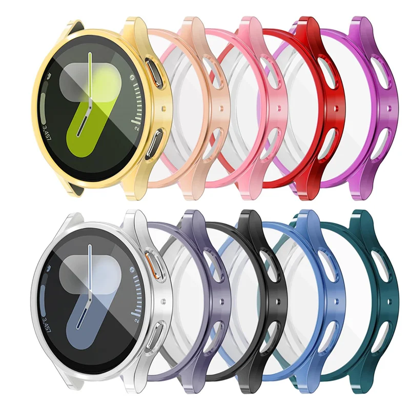 Premium All-Around TPU Bumper Protective Watch Case with Screen Protector - 40mm/44mm