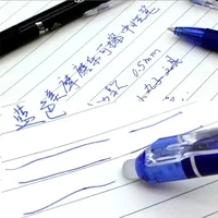0.5mm Retractable Erasable Gel Pens Set with Refills Black Blue Gel Ink Built-in Eraser Office Supplies Exam Stationery Kit 4