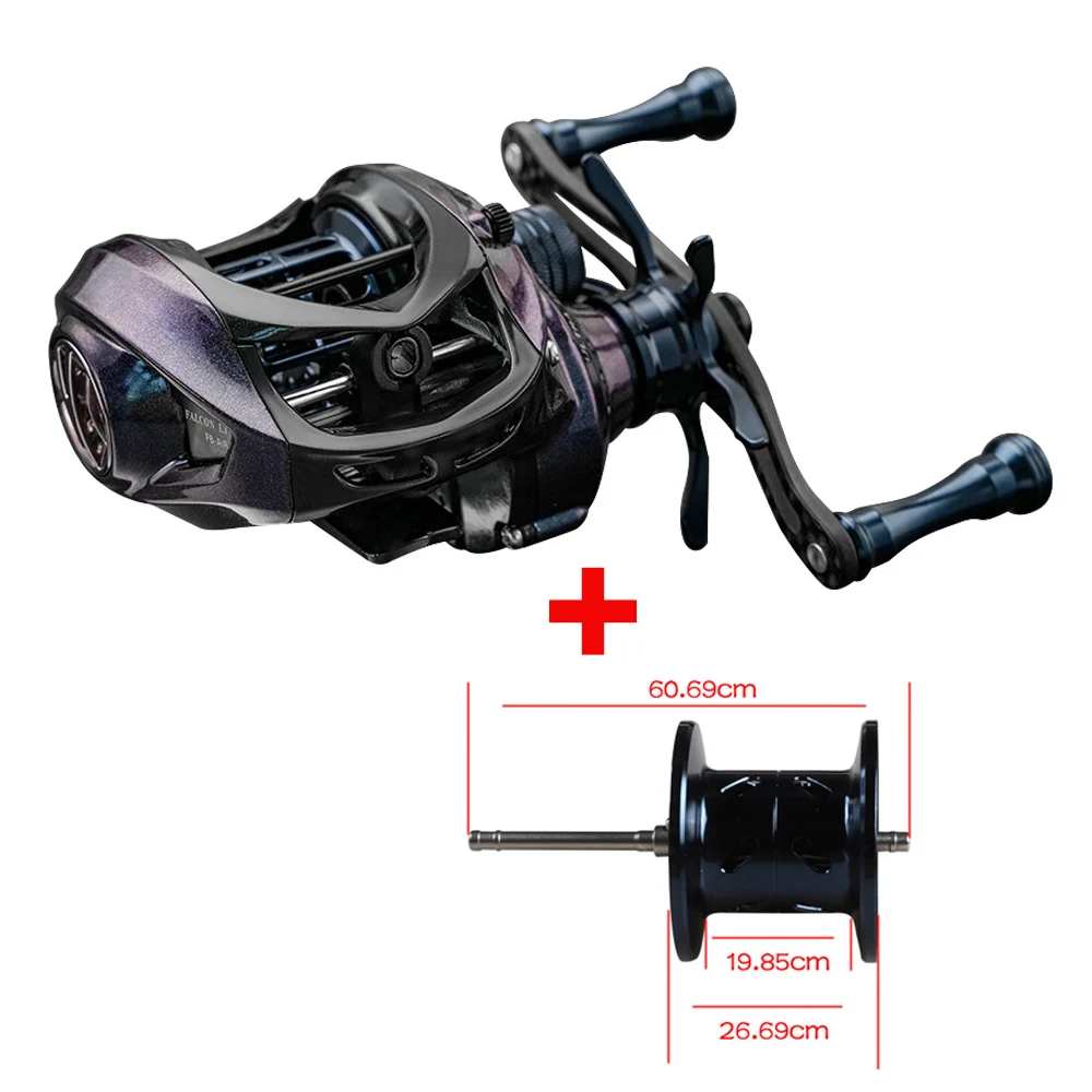 JOHNCOO Baitcasting Reel 6.5:1 Fishing reel just 127g with Ceramic Bearings BFS reel Ultra light 5kg Drag Casting Reel