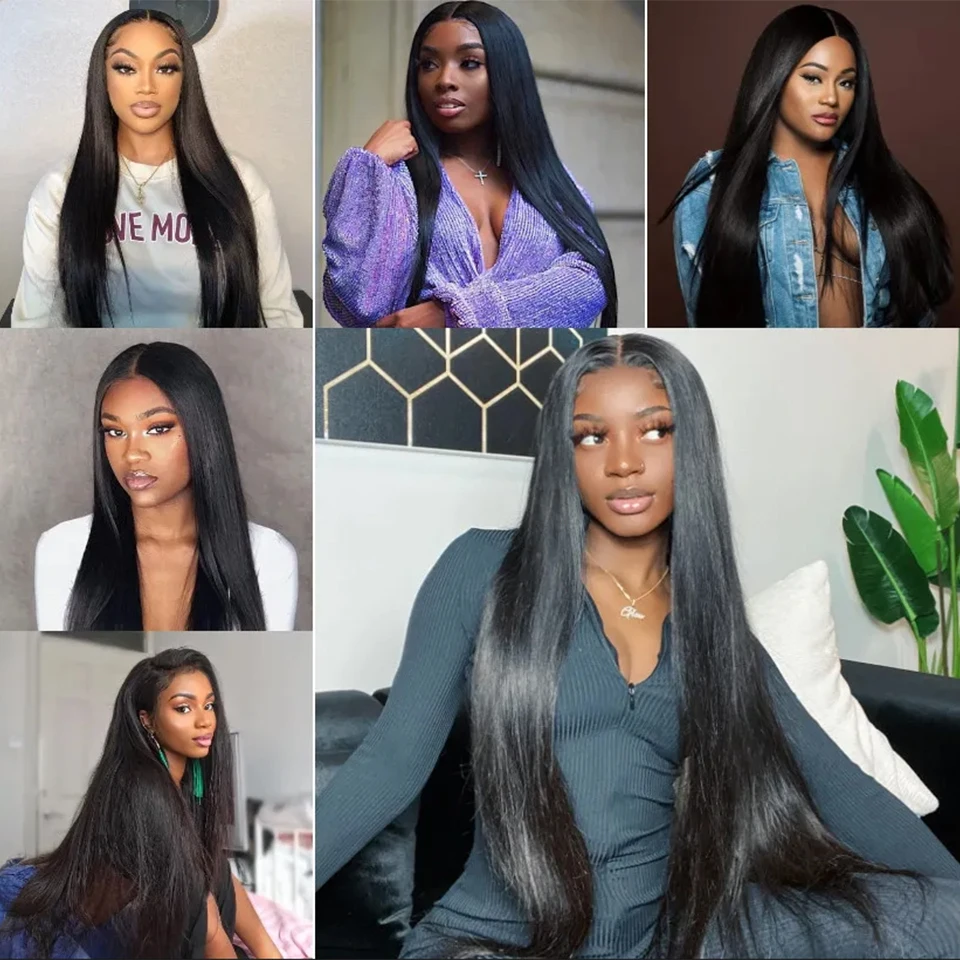 BAHW-Bone Brazilian Straight Hair Bundles para mulheres negras, extensões de cabelo humano, barato, cor natural, 100% virgem, atacado, 12A