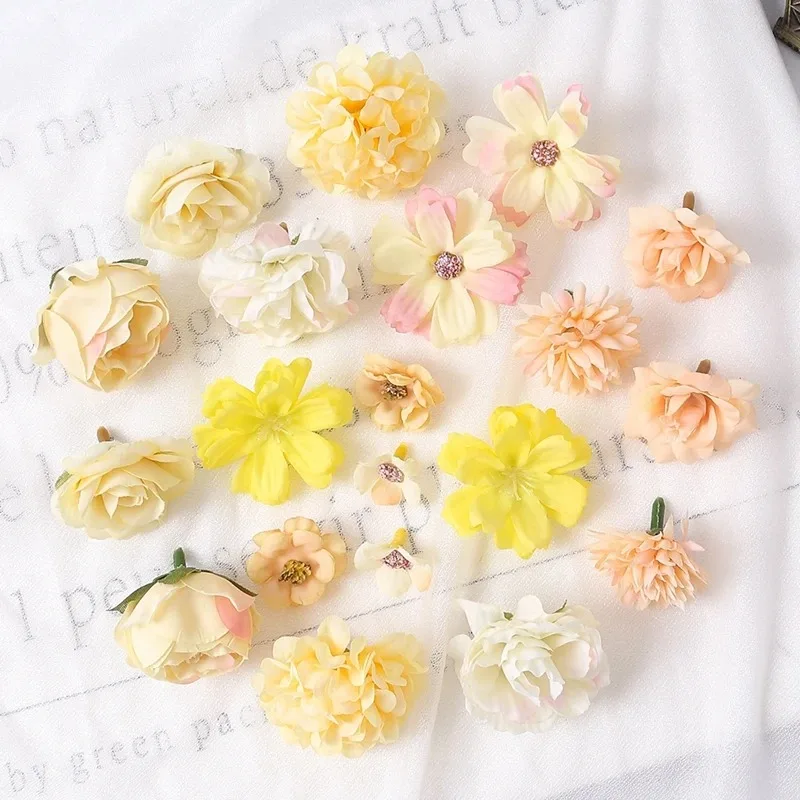 20 Stück künstliche Rosenblüten aus Seide, künstliche Blumen für Zuhause, Raumdekoration, Party, Hochzeit, Dekoration, Braut, Ornament, DIY-Geschenke, Zubehör – Detail 14