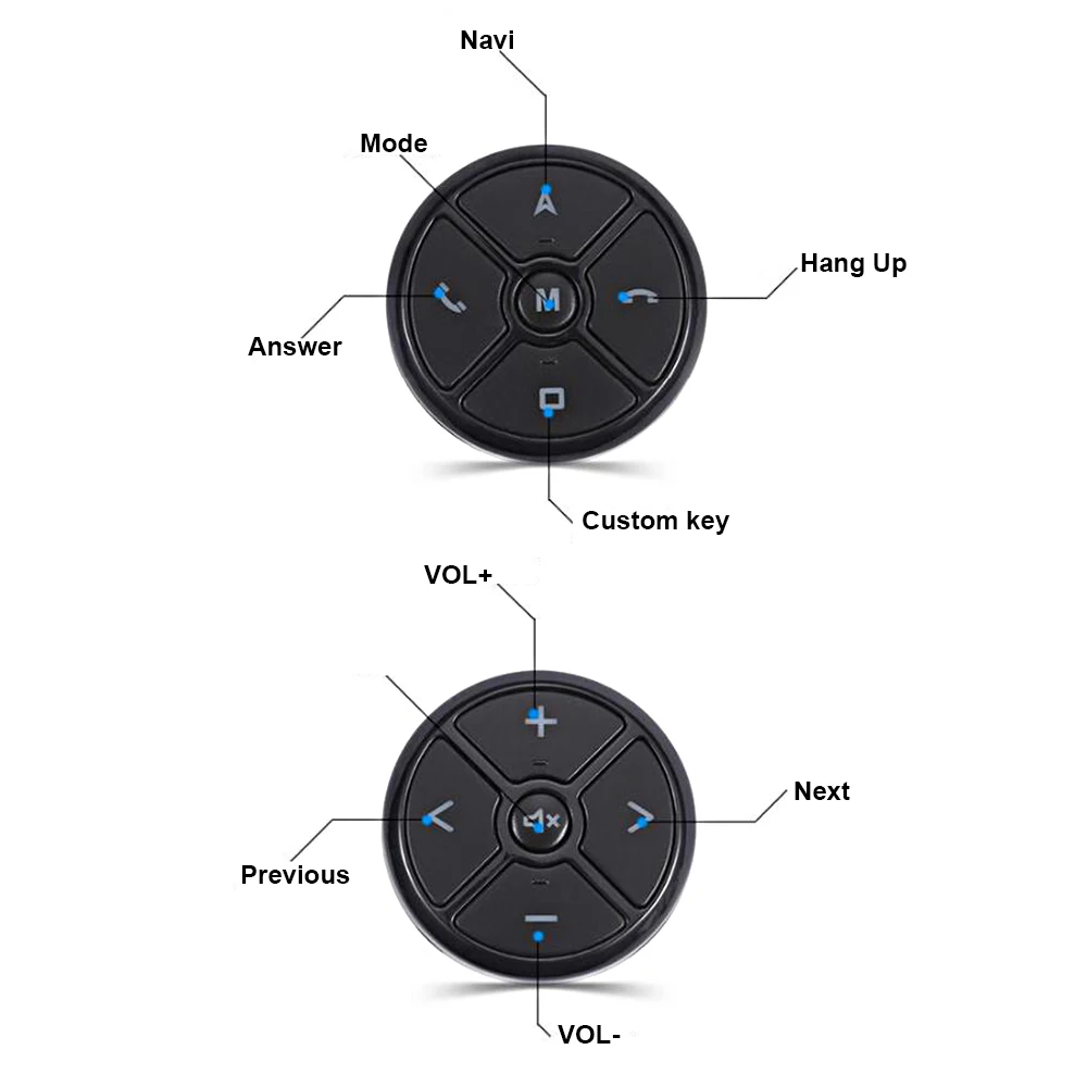 Car Universal Steering Wheel Control Key Smart Wireless Remote Control Button For Car Navigation DVD Steering car steering wheel remote control