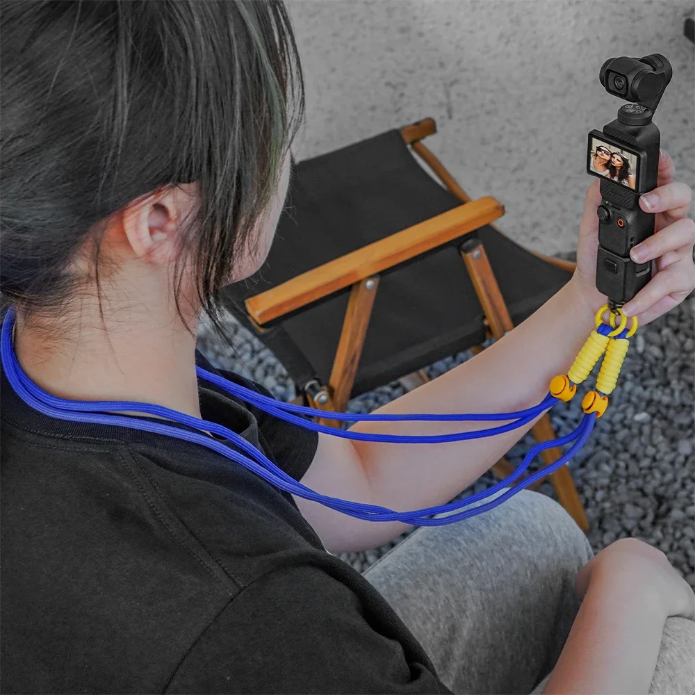 Camera Accessories Lanyard DJI Osmo Pocket 3/Insta360 X4 Camera Crossbody Strap Nylon NeckStrap Fashion Style Decorate Accessories