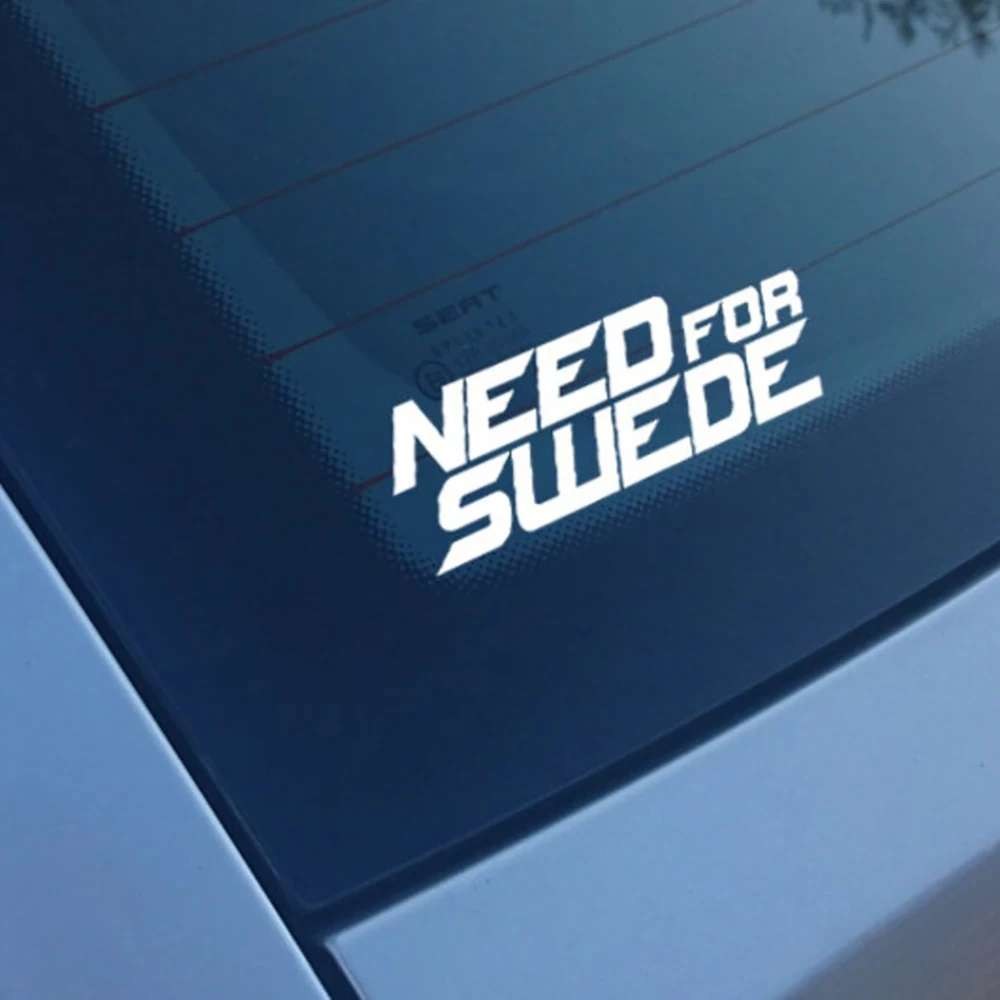 Bisogno Di Swede Funny Car Stickers E Decalcomanie Paraurti Finestra Decorazione In Vinile Per Volvo Saab T5 93 95