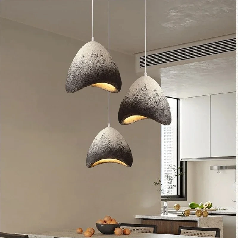 Nordic Minimalism Dining Room Pendant Lights Wabi Sabi Led Hanging Lighting Suspend Bedroom Home Decor Indoor Lamps Fixtures 6