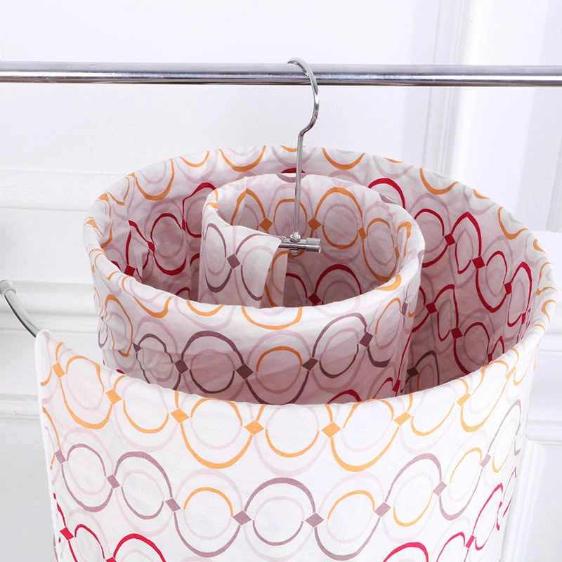 Stainless Steel Rotating Drying Rack Round Spiral Quilt Sheets Hanger