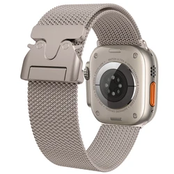 Elegant Milanese Loop Metal Band for Smartwatches - Men's & Women's Style (Titanium color)