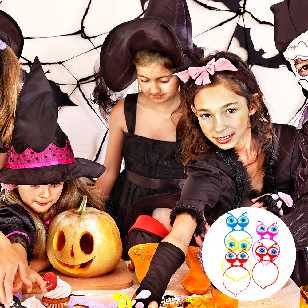 

Stobok Halloween Eyeballs Headband Led Glow Hairband Party Costume Hair Hoop Funny Eyeballs Hairband Light Up Hair Accessories