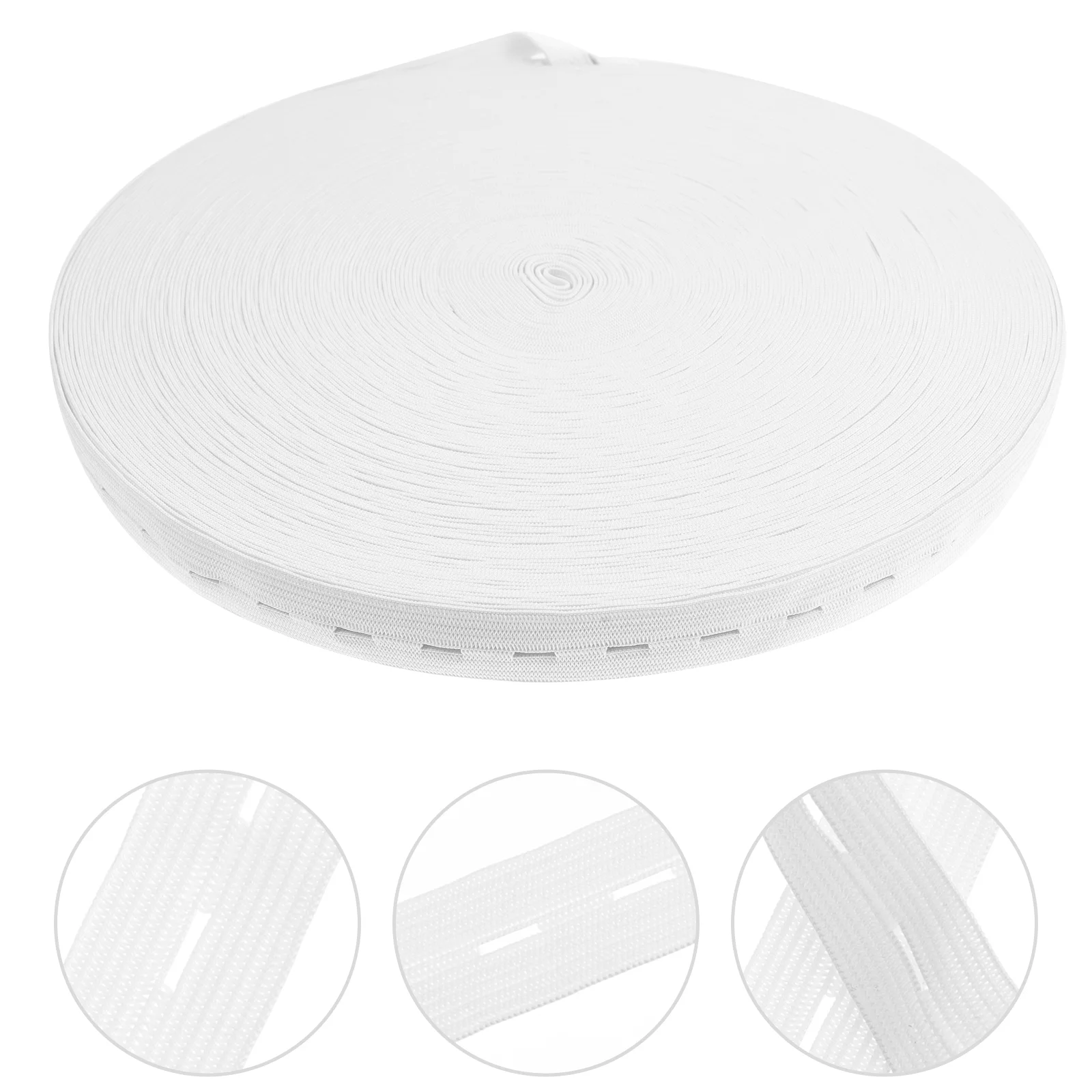 

Buttonhole Elastic Sewing Belt Adjustable Strap White Band for Buttonholes Pregnant Woman