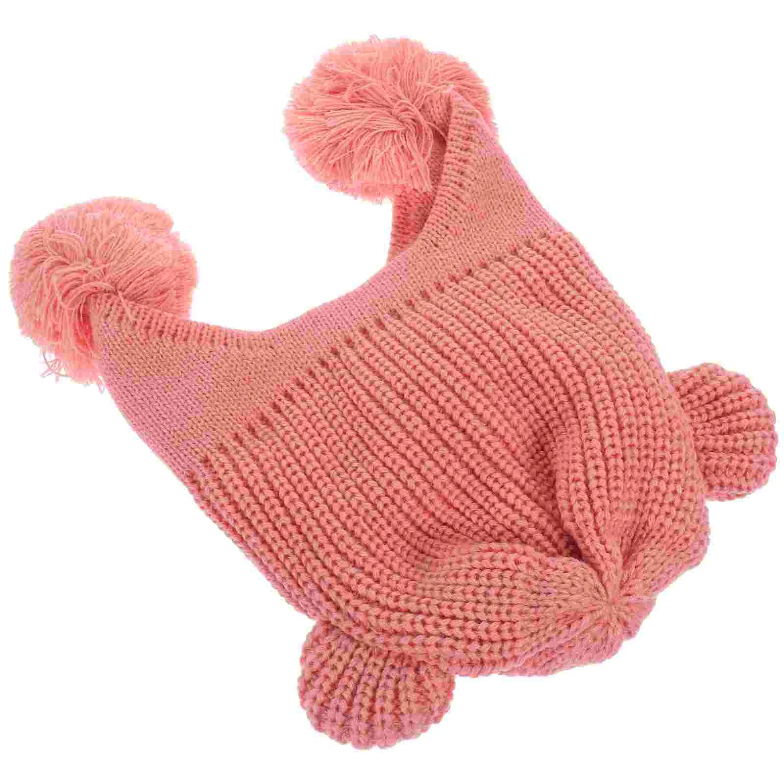

Toddler Winter Hat Decorative Warm Hat Cute Windproof Hat Kids Knitted Hat