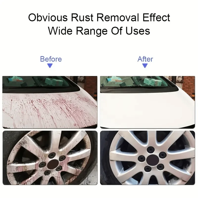 Rust Remover Spray - 100ml Extreme Rust Stain & Dirt Cleaner for Smooth, Reliable Performance on Car Wheels & Metal Surfaces - 5
