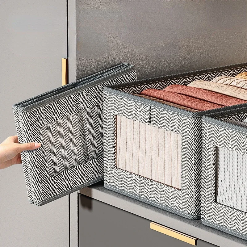 Classification Window Storage Box Visual Pants Clothes Storage Artifact Clothes Pants Box Drawer-type Organizer