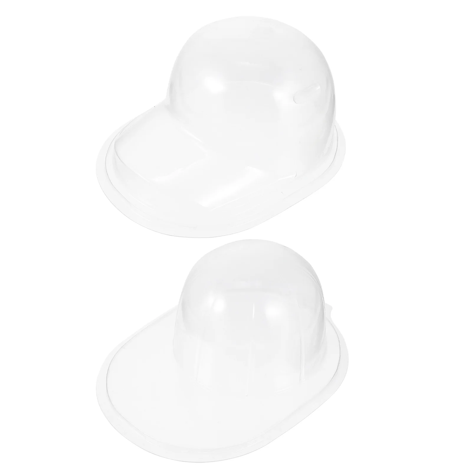 

2 Pcs Storage Box Hat Support Desktop Baseball Holder Plastic Caps Inner Protector Stand