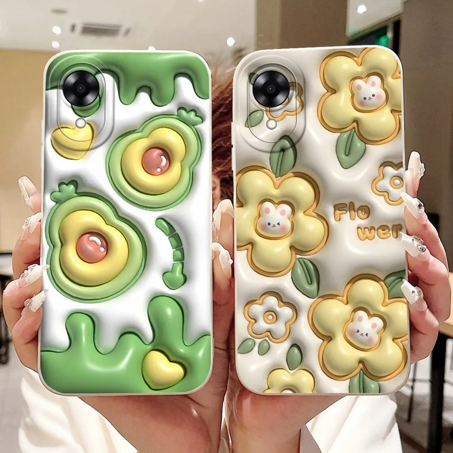 Charming Printed Soft Silicone Phone Case with Lens Protection