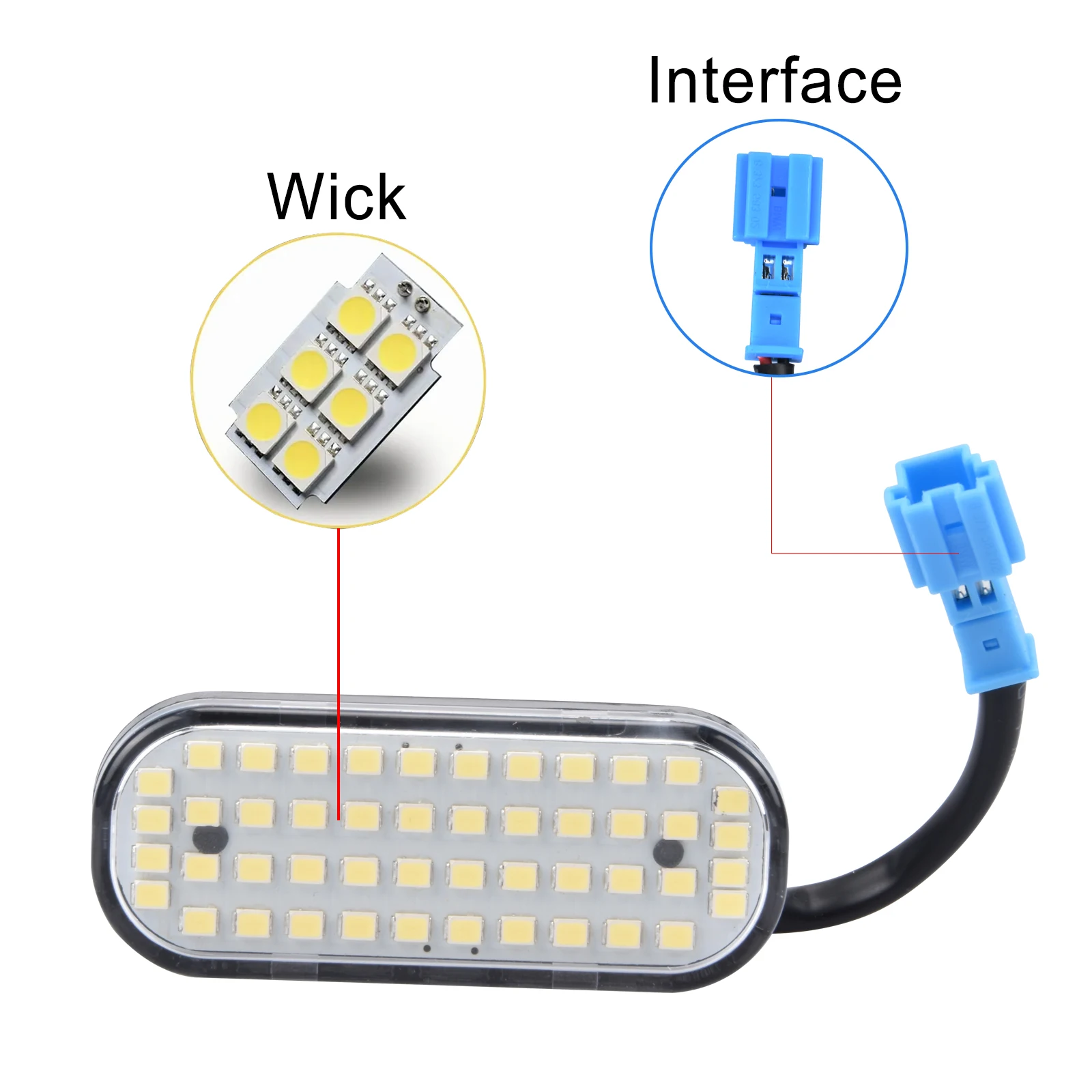 Car 48 Led Lights Interior Luggage Trunk Boot Lighting Lamp For Tesla Model Y Interior Replacement Parts Dropship 자동차용품 신기한 베스트