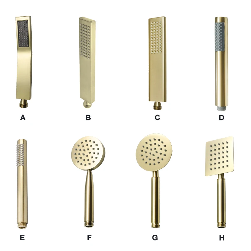 Doccia A Mano Youngran | Oro Spazzolato | Ottone O Acciaio Inox | Filettatura G1/2
