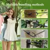 PP Cloth Outdoor Clothesline Iron Wire Adjustable Camping Clothesline Retractable With 12 Clothespins 2