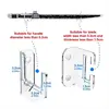 Swords Display Hanger Horizontal Lightsaber Stand Wall Mount Swords Wall Holder Lightsaber Wall Stand Clear Acrylic Display Rack 2