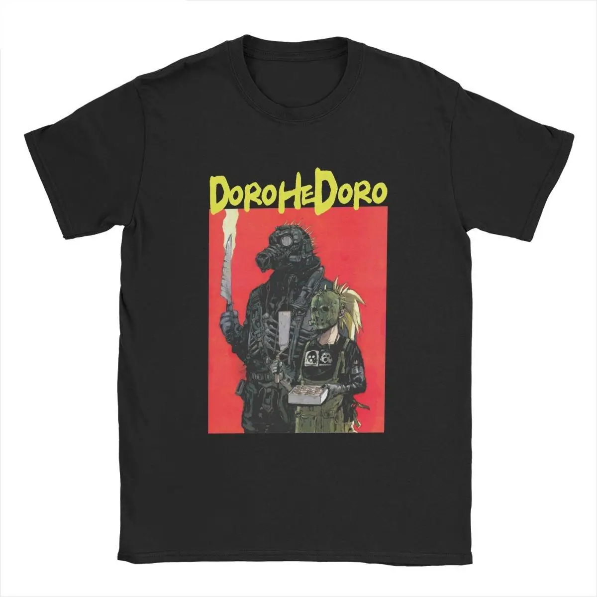 

Fashion Dorohedoro Kaiman Nikaidou T-Shirt Men Crewneck Pure Cotton T Shirts Anime Short Sleeve Tees Gift Idea Clothing