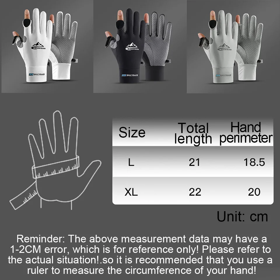 WALK FISH Fishing Gloves   ̽ ũ ߿  ڿܼ  ⼺ ̲  Ŭ ޸  尩