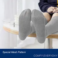 Girls Knee High Socks Kids Boys School Uniform Seamless Cotton Socks Stockings White Black Grey Socks 3