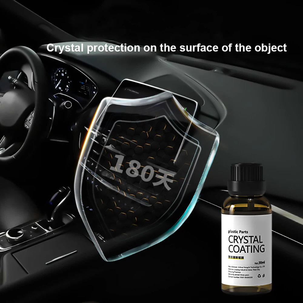 30ml Plastic Parts Retreading Agent Wax Instrument Panel Auto Interior Car Plastic Renovated Coating Interior Renovation Coating