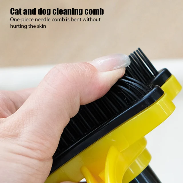 Peigne pour animaux de compagnie brosse pour chiens et chats accessoire d pilation un bouton accessoire