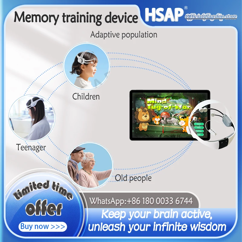 Portable memory training device for Children/student brain function development and Alzheimer's disease prevention and treatment