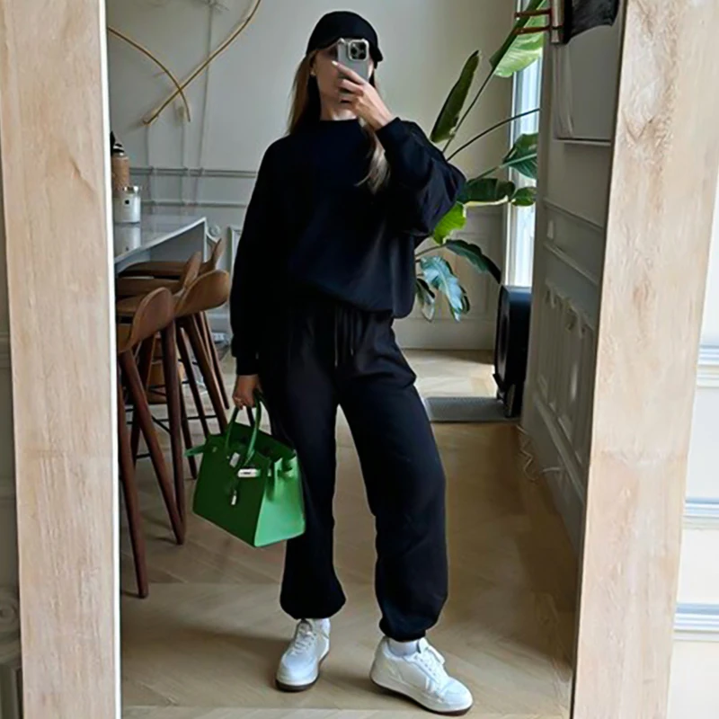 Men's And Women's Accolade round neck yoga autumn and winter unisex sportswear fashionable casual solid color top sportswear yoga top yoga shirt sports shirt