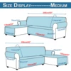 Quilted Corner Sofa Covers for Living Room Waterproof Reversible L-Shape Couch Slipcover Washable Pet Protector Mat Furniture 3