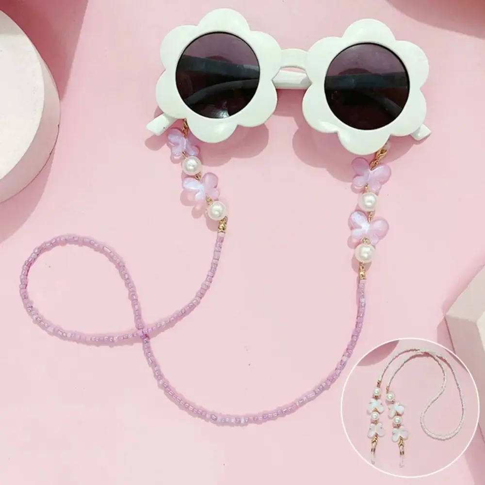 New Adjustable Sunglasses Lanyard Strap Colorful Reading Glasses Eyeglass Chain Anti-slip Bead Splicing Necklace Headphone Chain 5